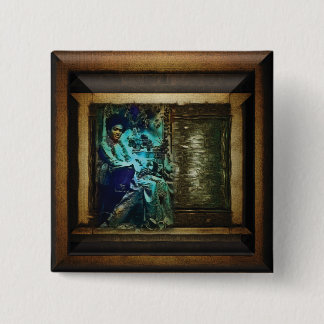 Badge Carré 5 Cm Sai Baba