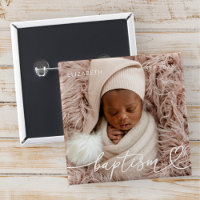 Saint Baptême Élégant Moderne Chic Coeur Bébé Phot