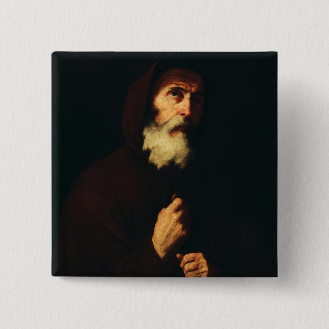 Badge Carré 5 Cm Saint François de Paule (Devant)