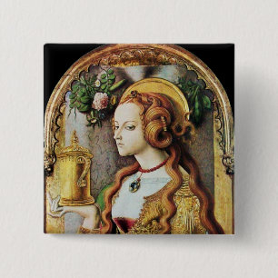 BADGE CARRÉ 5 CM SAINT MARY MAGDALENE