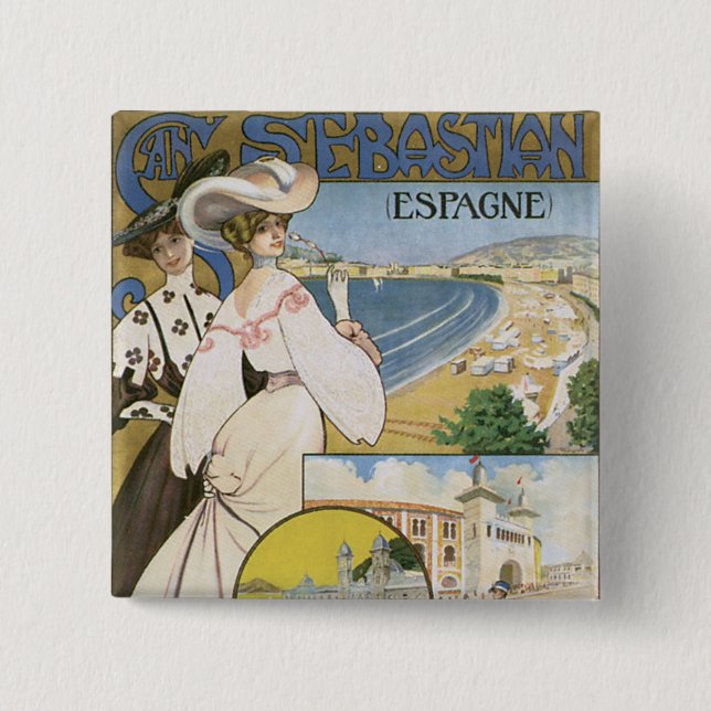 Badge Carré 5 Cm Saint-Sébastien (Devant)