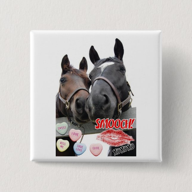 Badge Carré 5 Cm Saint Valentin (Devant)