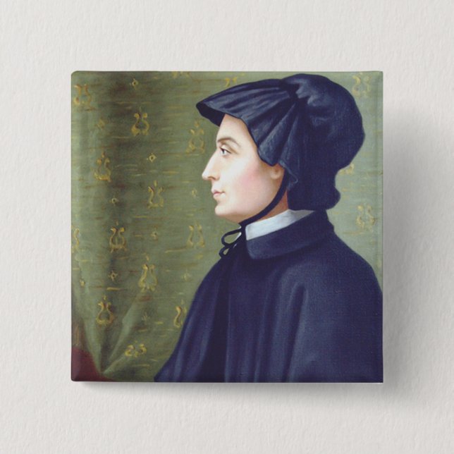Badge Carré 5 Cm Sainte Elizabeth Ann Seton (Devant)