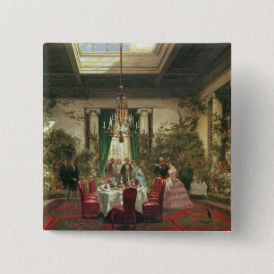 Badge Carré 5 Cm Salle-un-Manger de princesse Mathilde