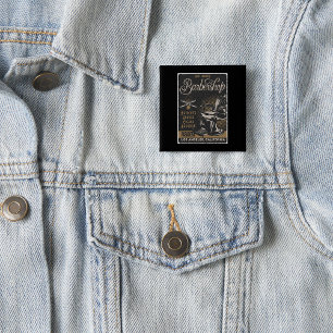 Badge Carré 5 Cm Salon de coiffure pour hommes Coupes de cheveux ré