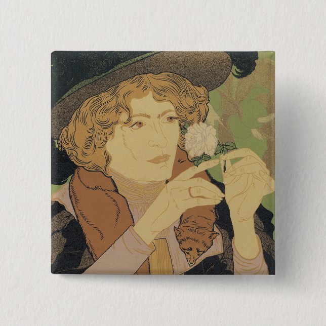 Badge Carré 5 Cm Salon des Cents (Devant)