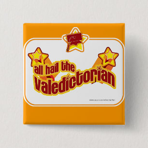 Badge Carré 5 Cm Saluez le Valedictorian