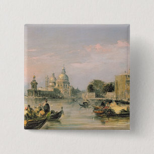 Badge Carré 5 Cm Salut de della Santa Maria, Venise, 19ème siècle
