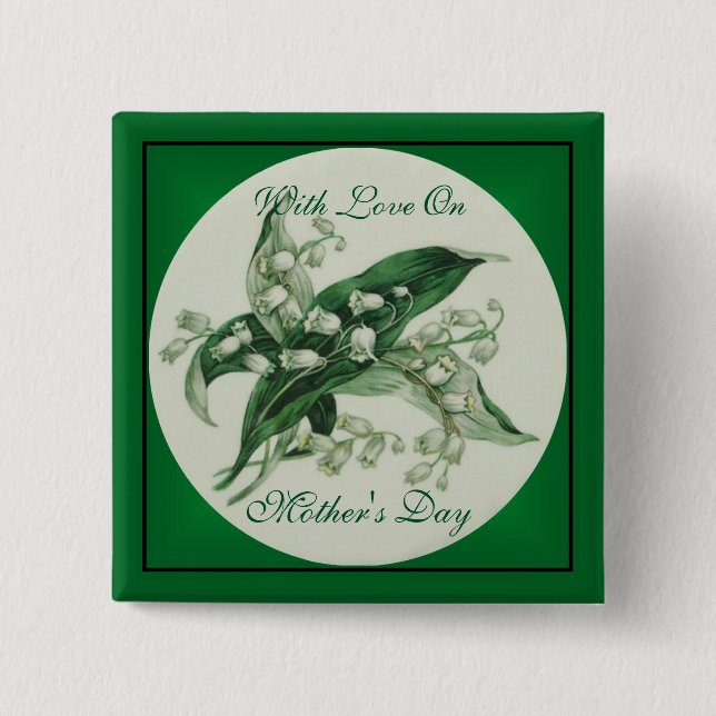 Badge Carré 5 Cm Samantha Lily 1 (Devant)