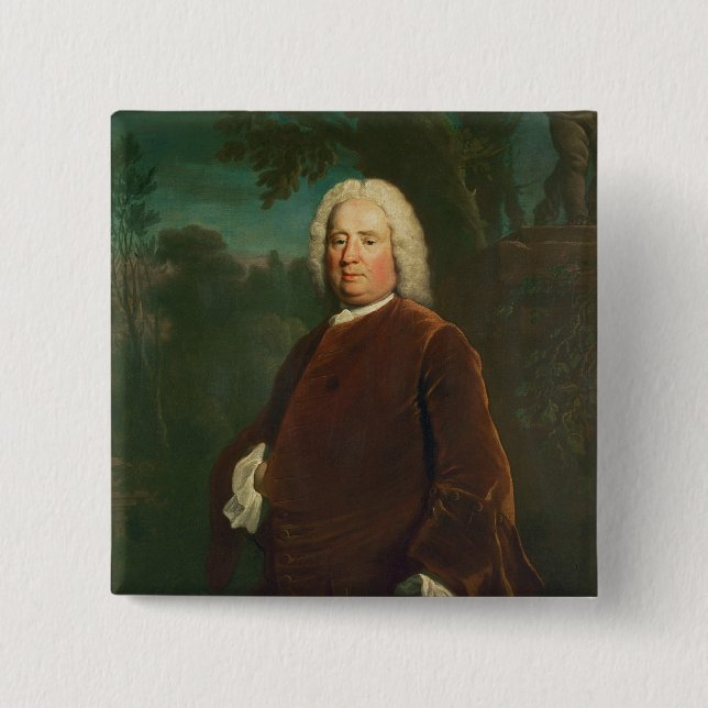 Badge Carré 5 Cm Samuel Richardson, 1747 (Devant)