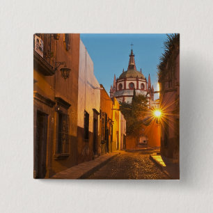 Badge Carré 5 Cm San Miguel de Allende, Mexique. Crédit : Nancy