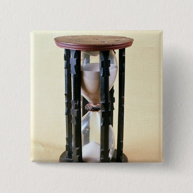 Badge Carré 5 Cm Sandglass, XVIIème siècle (Devant)