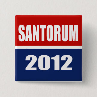 BADGE CARRÉ 5 CM SANTORUM 2012