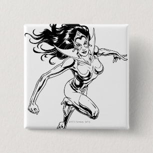 Badge Carré 5 Cm Saphir d'étoile 3