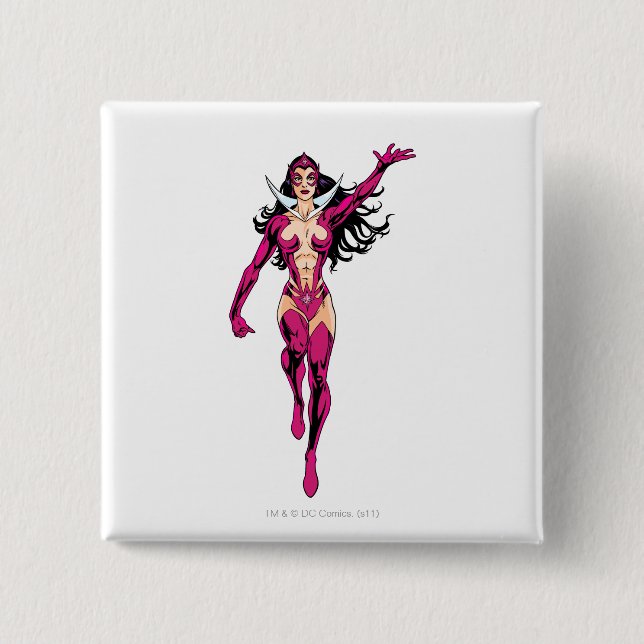 Badge Carré 5 Cm Saphir d'étoile 4 (Devant)