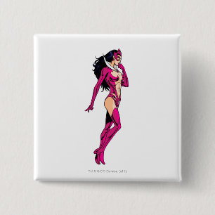 Badge Carré 5 Cm Saphir d'étoile 8