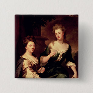 Badge Carré 5 Cm Sarah, duchesse du jeu de Marlborough