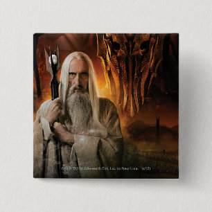 Badge Carré 5 Cm SARUMAN™ et ennemis