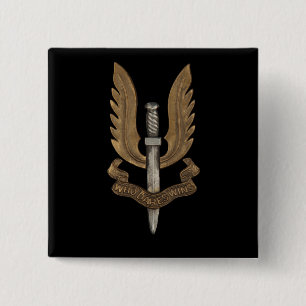 Badge Carré 5 Cm SAS britannique