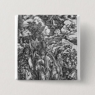 Badge Carré 5 Cm Scène de l'apocalypse