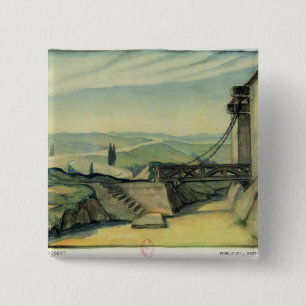 Badge Carré 5 Cm Scénographie pour l'acte II de l'opéra 'Fidelio