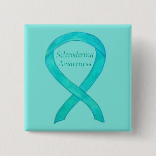 Badge Carré 5 Cm Scleroderma Sensibilisation Ruban Pins Personnalis
