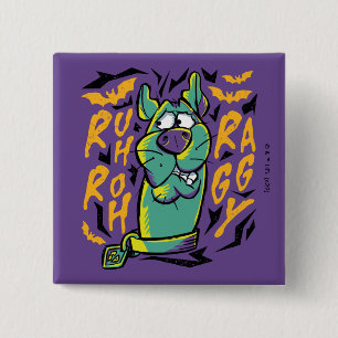 Badge Carré 5 Cm Scooby-Doo   Ruh Roh Raggy