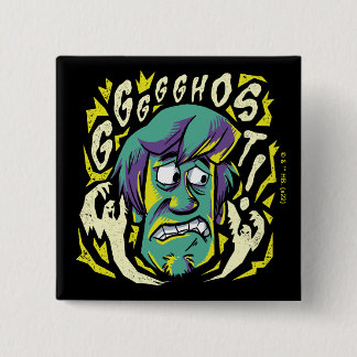 Badge Carré 5 Cm Scooby-Doo | Shaggy effrayée