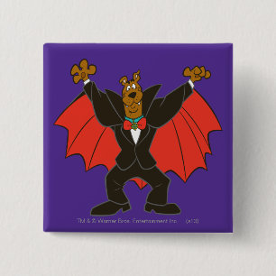 Badge Carré 5 Cm Scooby Dracula