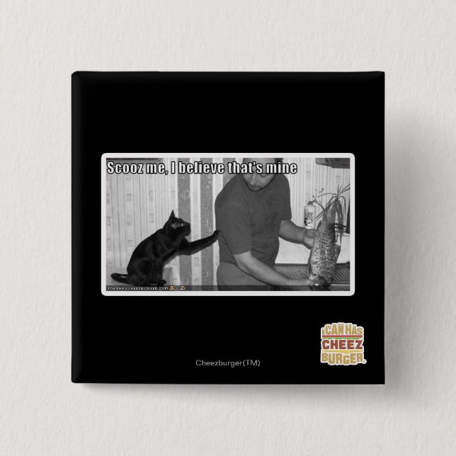 Badge Carré 5 Cm Scooz, je crois que c'est le mien (Devant)