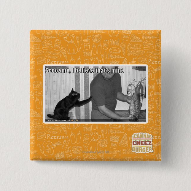 Badge Carré 5 Cm Scooz moi, je crois que c'est le mien (Devant)