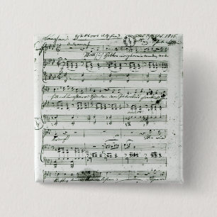 Badge Carré 5 Cm Score manuscrit pour le 'Hektors trouvé Abschied