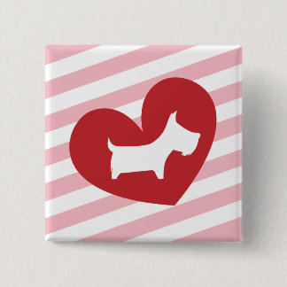 Badge Carré 5 Cm Scotty Valentine