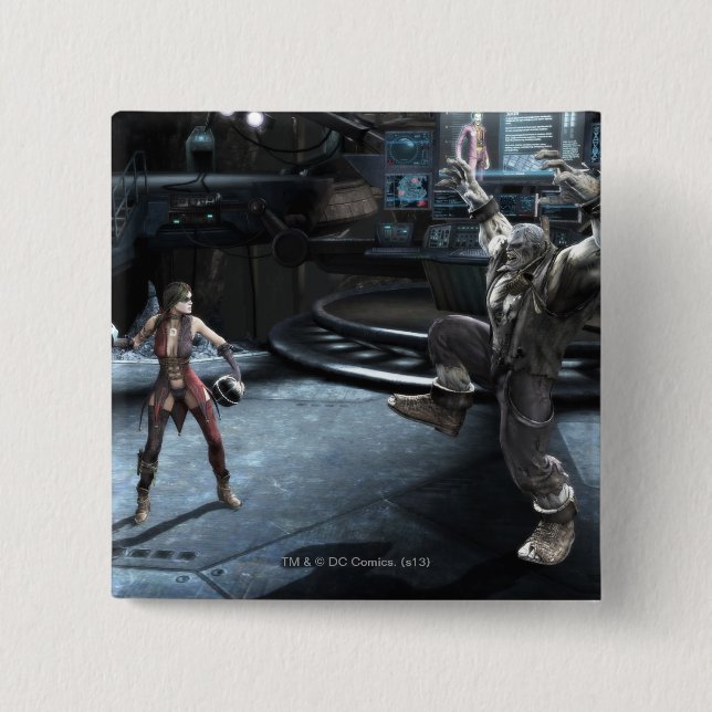 Badge Carré 5 Cm Screenshot: Harley vs Grundy (Devant)