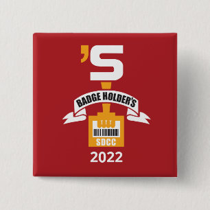 Badge Carré 5 Cm SDCC : broche BH 2022