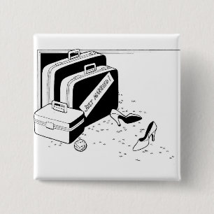 Badge Carré 5 Cm Se marier Classique Spécial Personnalisé