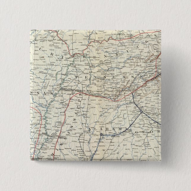 Badge Carré 5 Cm Section américaine de Colton (Devant)