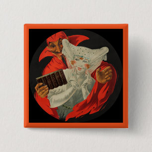 Badge Carré 5 Cm Séduction de chocolat de Le Chocolat Fausta Sedui
