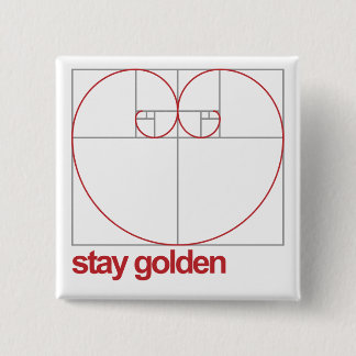 Badge Carré 5 Cm Séjour d'or