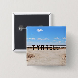 Badge Carré 5 Cm Sel et ciel au lac Tyrrell Australie