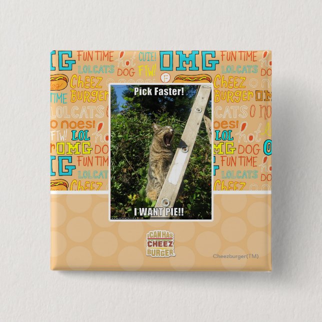 Badge Carré 5 Cm Sélection plus rapidement ! (Devant)