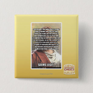 Badge Carré 5 Cm Semble la pièce de théâtre