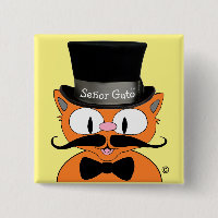 Señor Gato™ Chat à la Moustache de Dessin Animé
