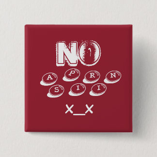 Badge Carré 5 Cm sensibilité/allergie d'aspirin