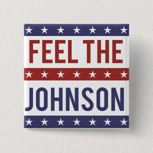 Badge Carré 5 Cm Sentez le Johnson - Gary Johnson 2016