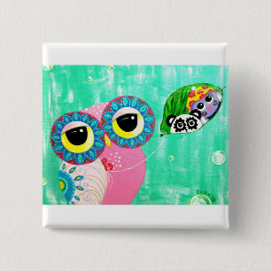 Badge Carré 5 Cm Sentiments profonds