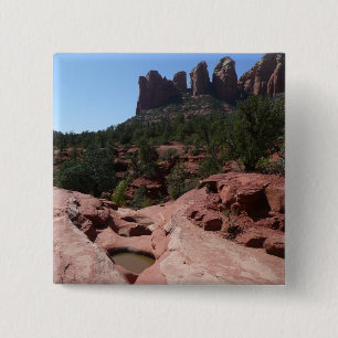 Badge Carré 5 Cm Sept Bassins Sacrés à Sedona Arizona