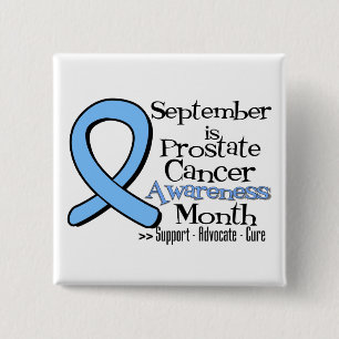 Badge Carré 5 Cm Septembre est mois de conscience de cancer de la