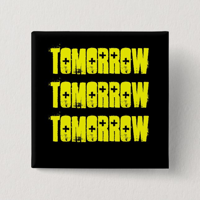 Badge Carré 5 Cm Séries McBeth de Tomorrow-The Shakespeare (Devant)