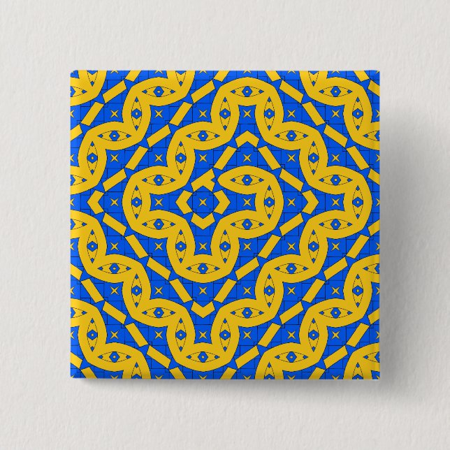 Badge Carré 5 Cm Serpent (Devant)